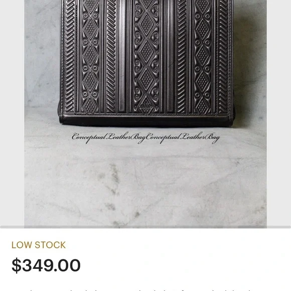 Leather crossbody briefcase purse - Picture 7 of 7